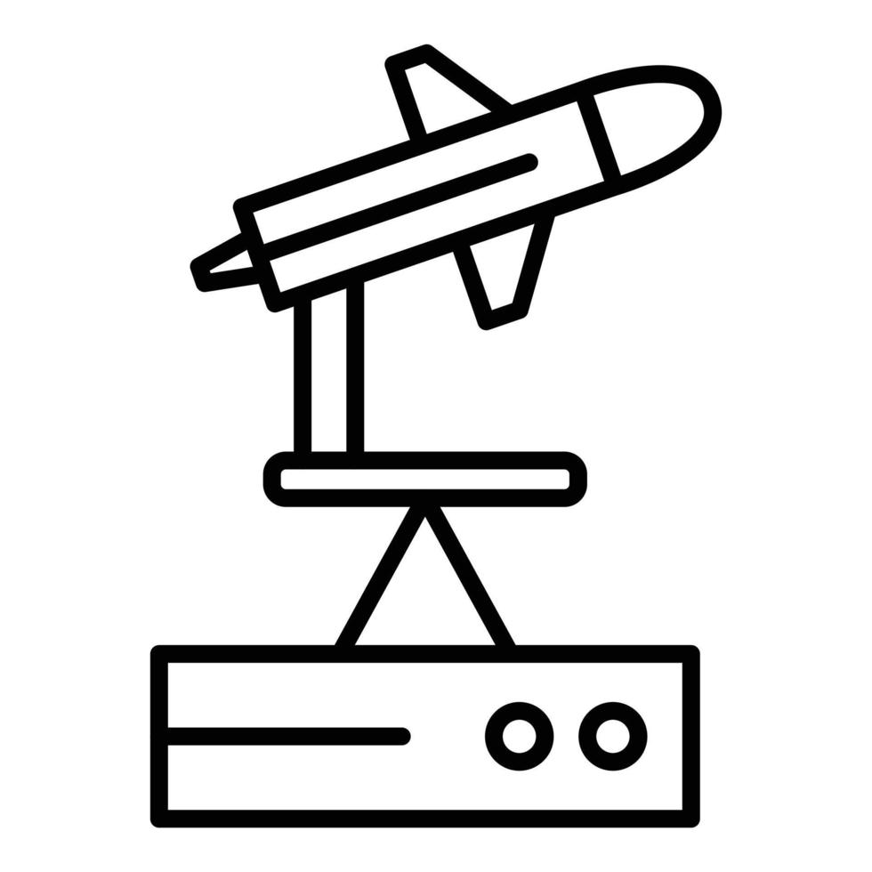 Space Catapult Line Icon vector