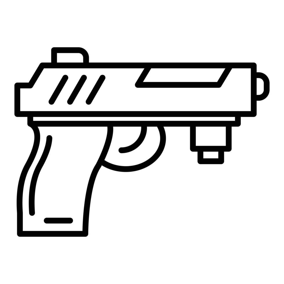 Army Gun Line Icon vector