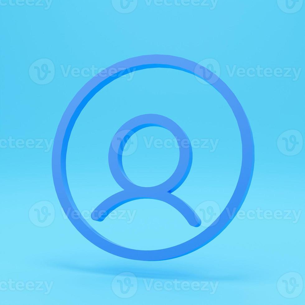 Pink Create account screen icon isolated on pink background. Minimalism concept. 3d illustration 3D render. photo