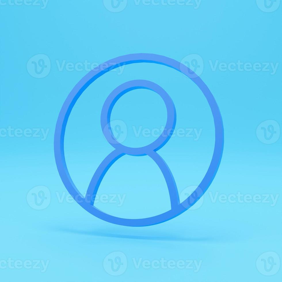 Pink Create account screen icon isolated on pink background. Minimalism concept. 3d illustration 3D render. photo