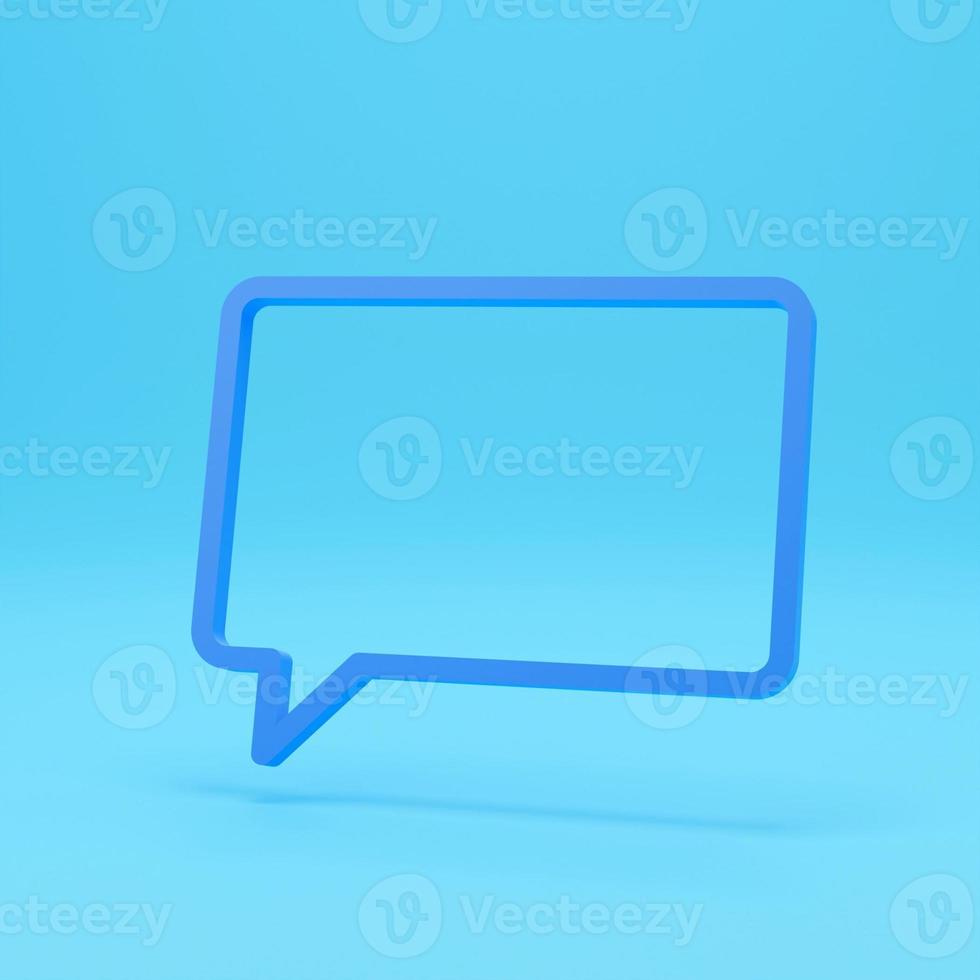 Pink Chat icon isolated on pink background. Speech bubbles symbol. Minimalism concept. 3d illustration 3D render. photo