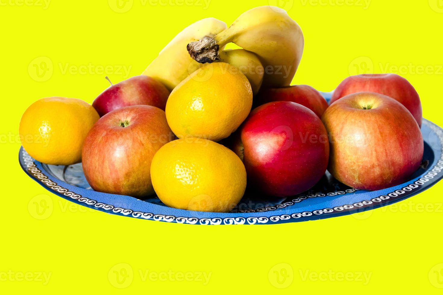 Fruits isolated on white, closeup photo