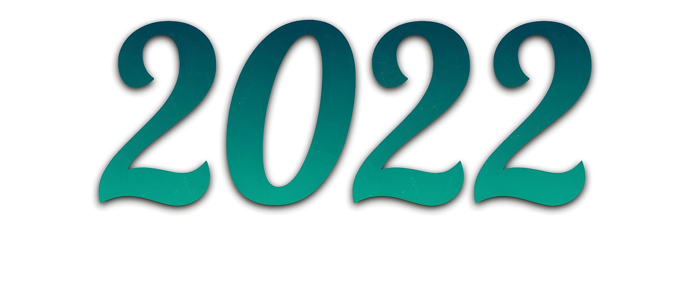 New Year 2022 Creative Design Concept photo