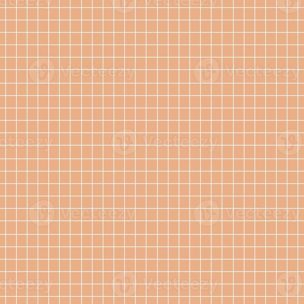 Grid square seamless pattern white colour line in orange colour background. photo