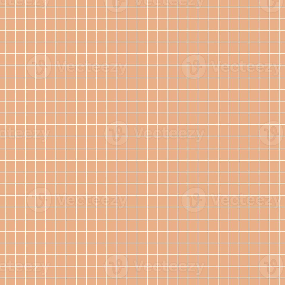 Grid square seamless pattern white colour line in orange colour background. photo