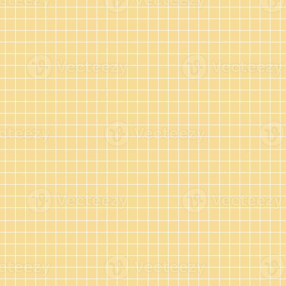 Grid square seamless pattern white colour line in yellow colour background. photo