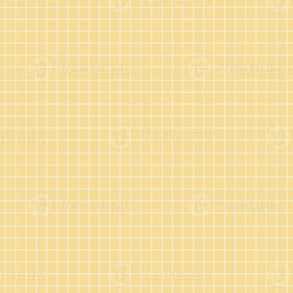 Grid square seamless pattern white colour line in yellow colour background. photo