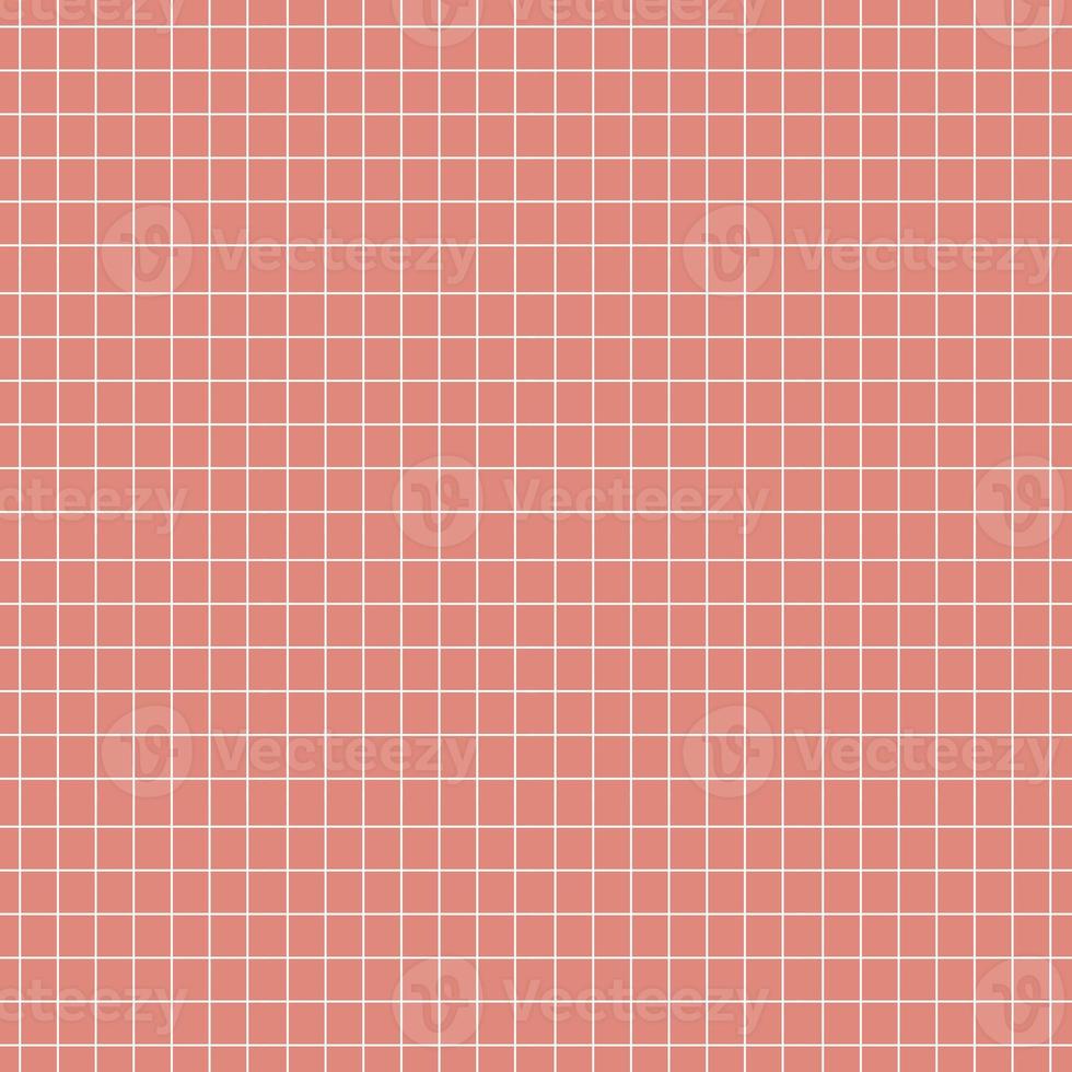 Grid square seamless pattern white colour line in red colour background. photo