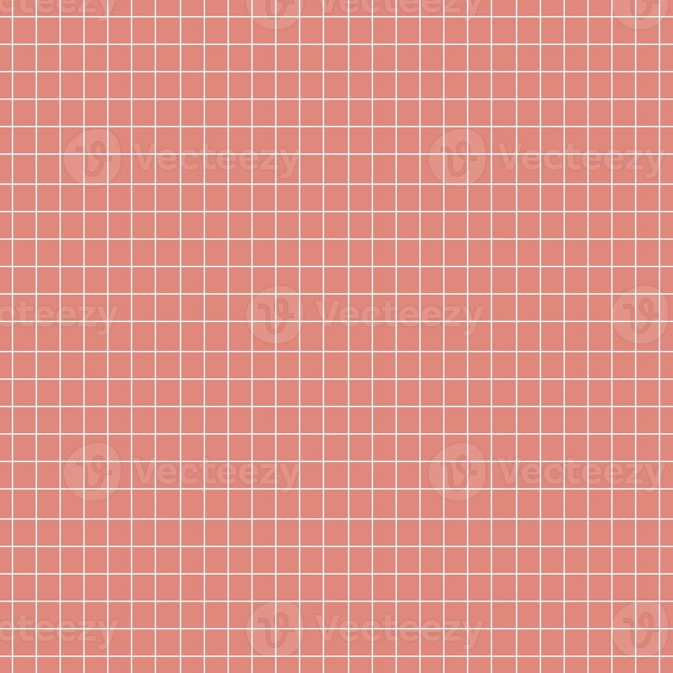 Grid square seamless pattern white colour line in red colour background. photo