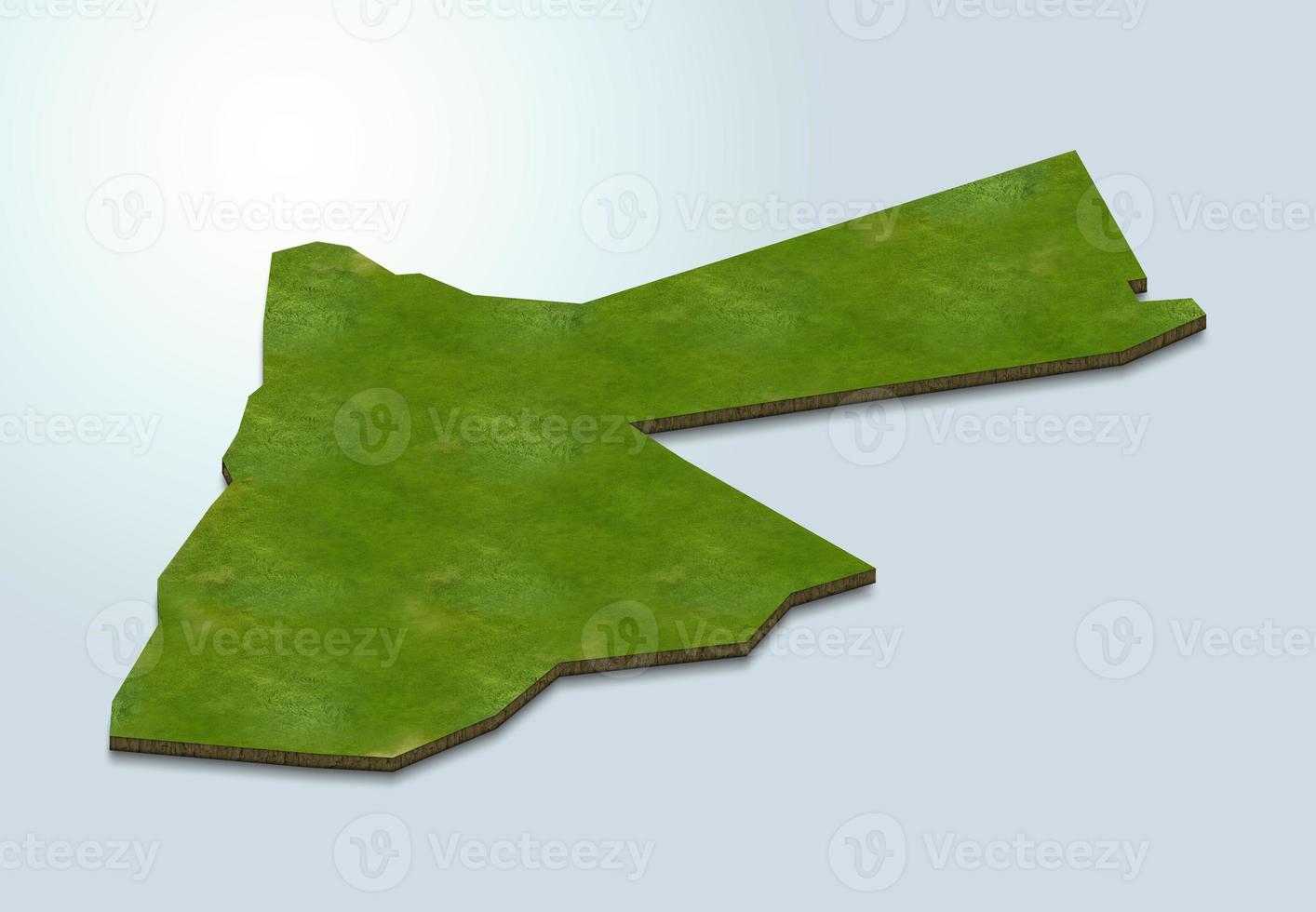 3D map illustration of Jordan photo