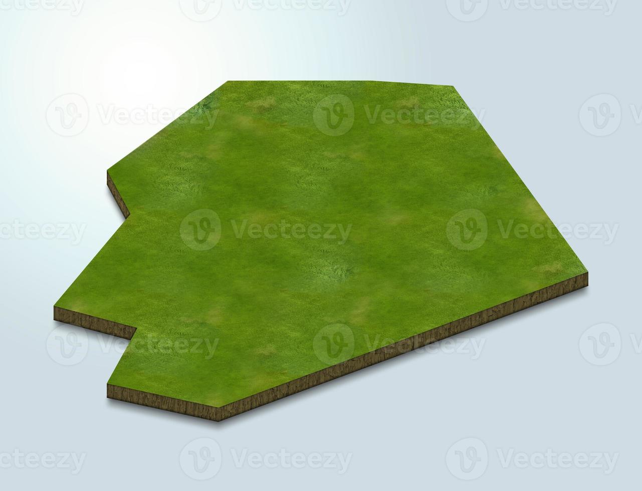 3D map illustration of Niue photo
