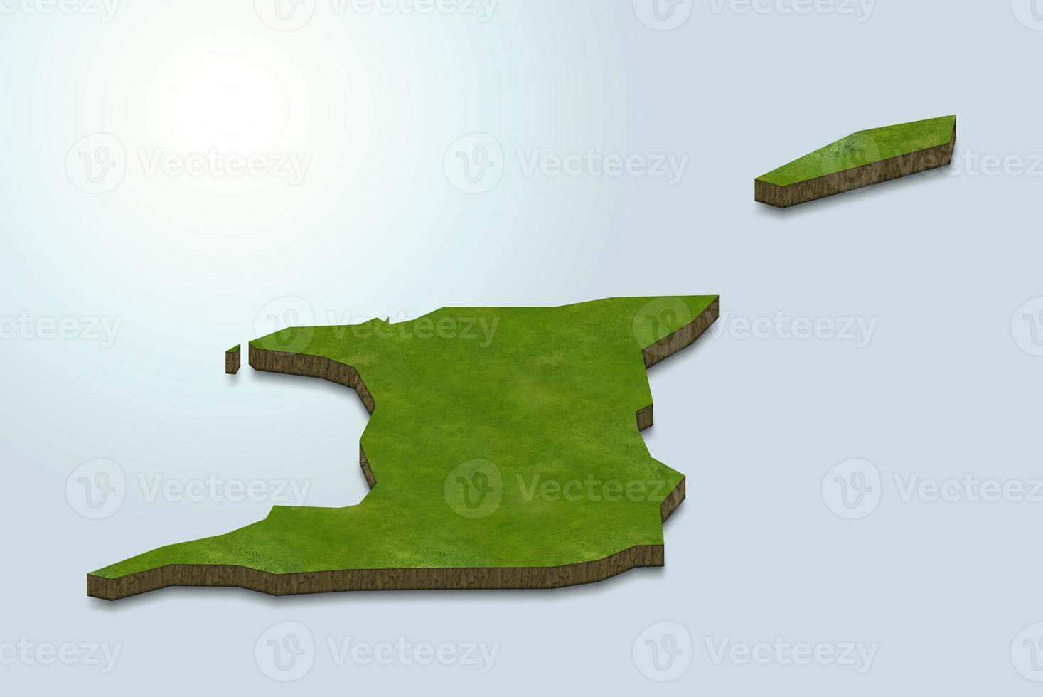 3D map illustration of Trinidad And Tobago photo