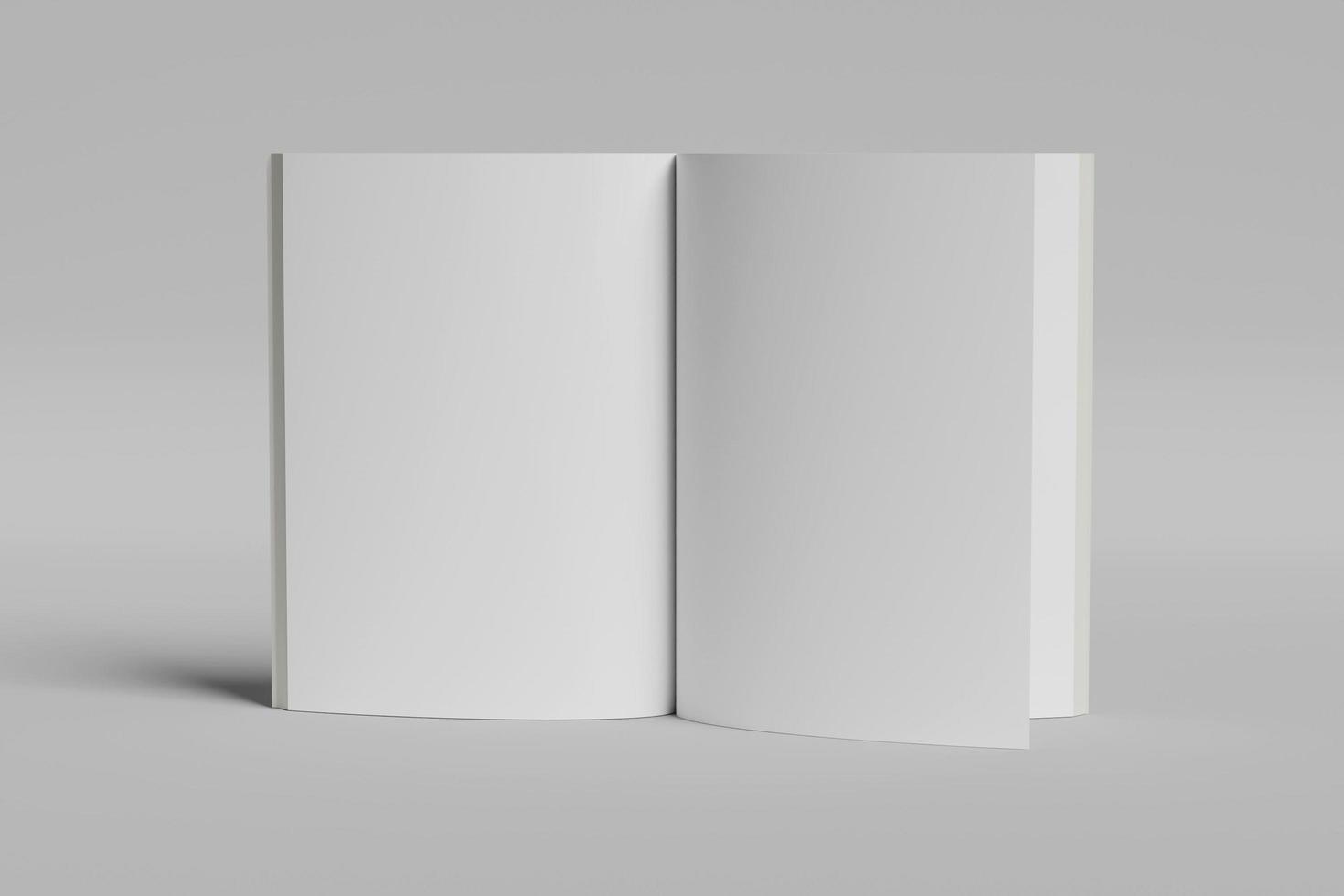 libro de maquetas en blanco foto