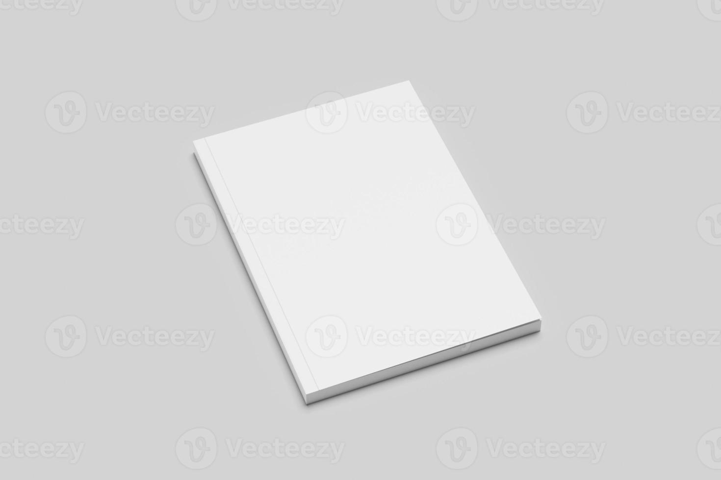 Blank white mock up book photo