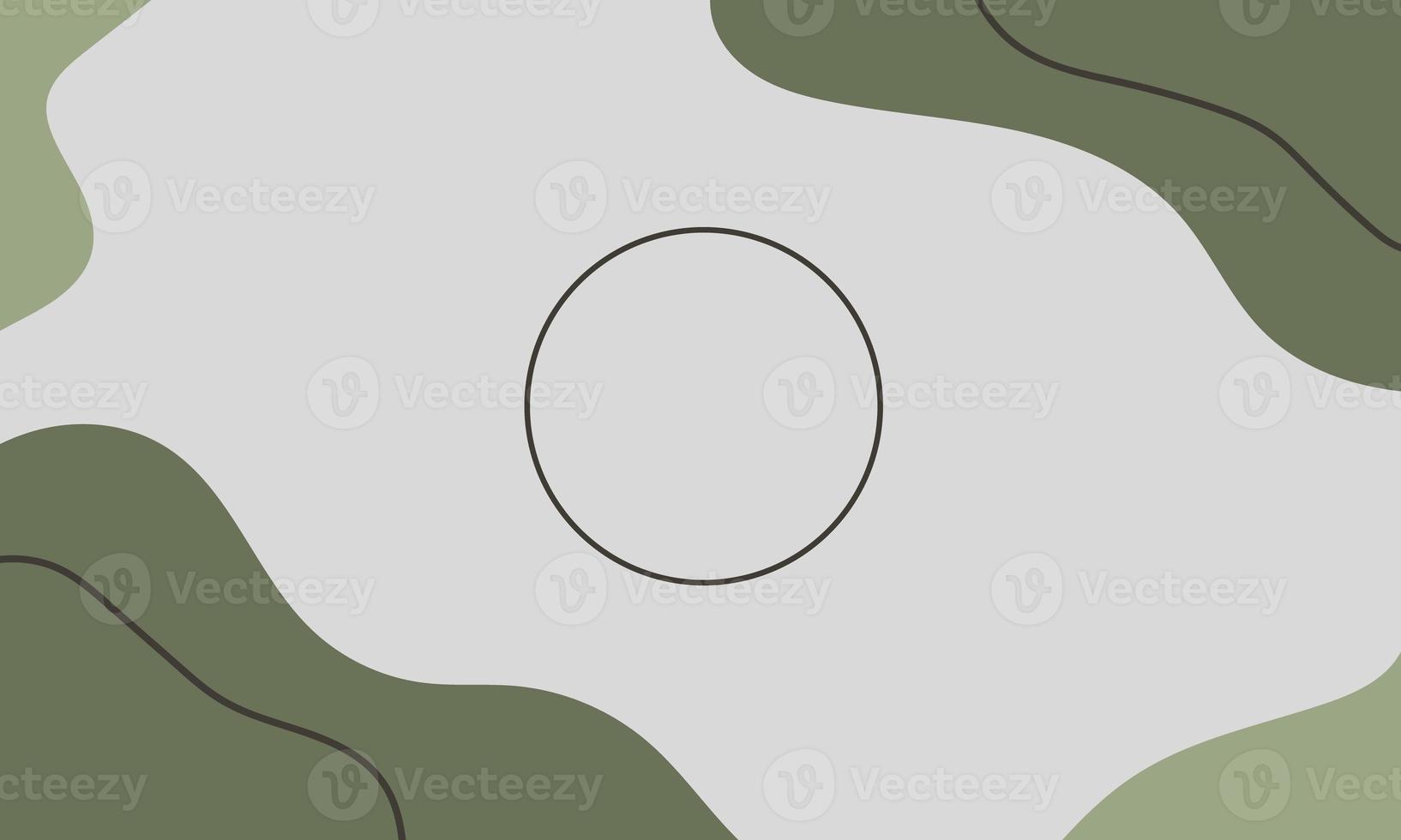 ilustración minimalista verde de un fondo con círculo foto