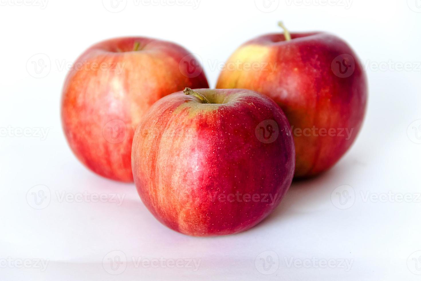 Red juicy Apples bouncing photo