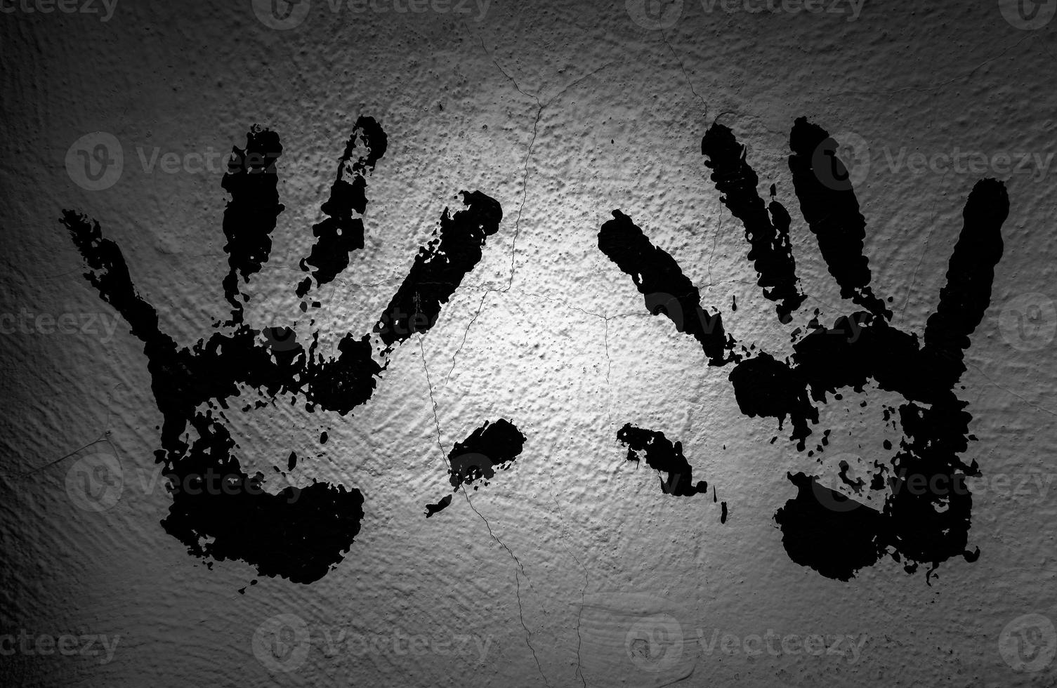 Blood handprint symbol photo