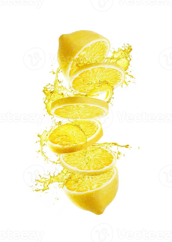 fresh lemon slice photo