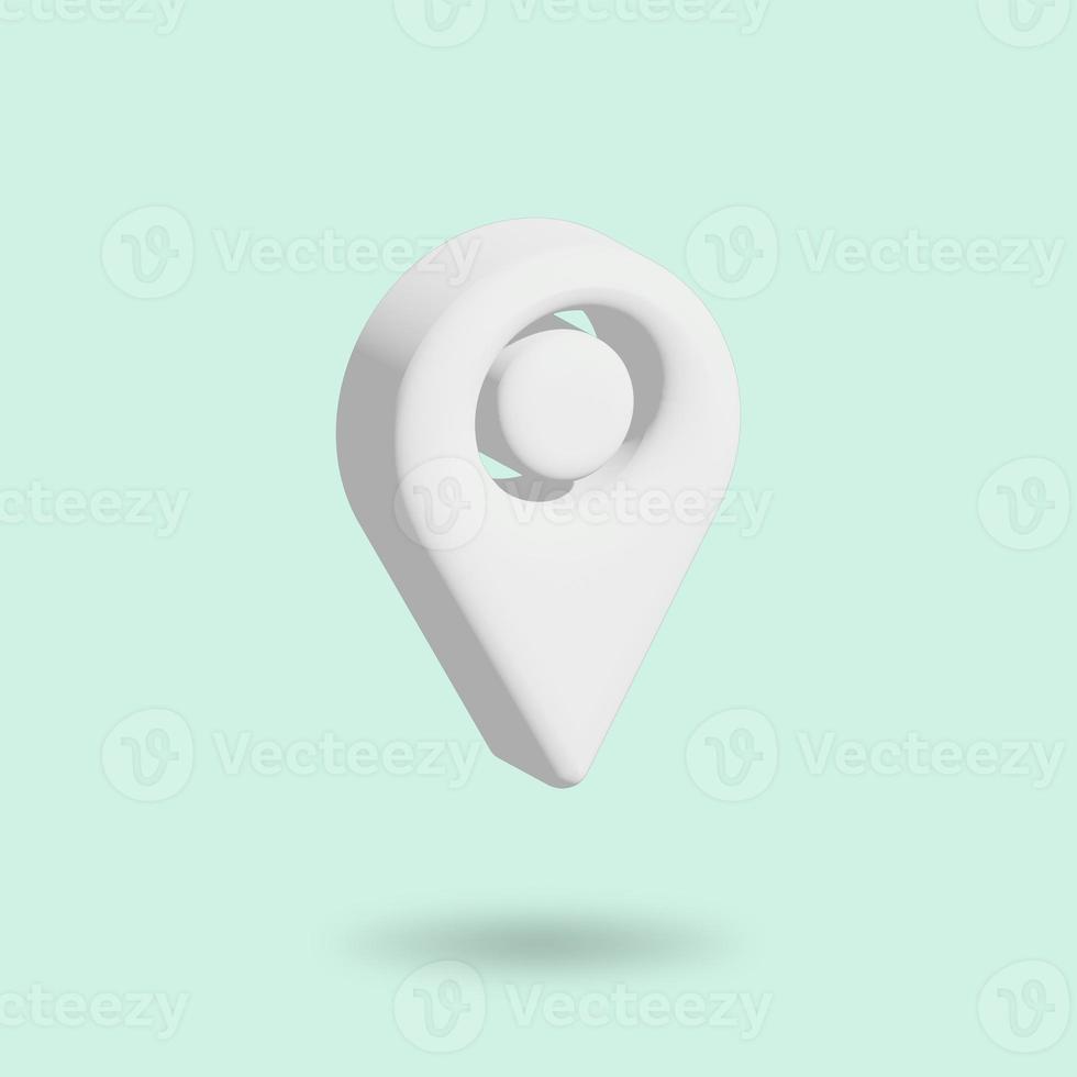 3D Rendering Location icon photo