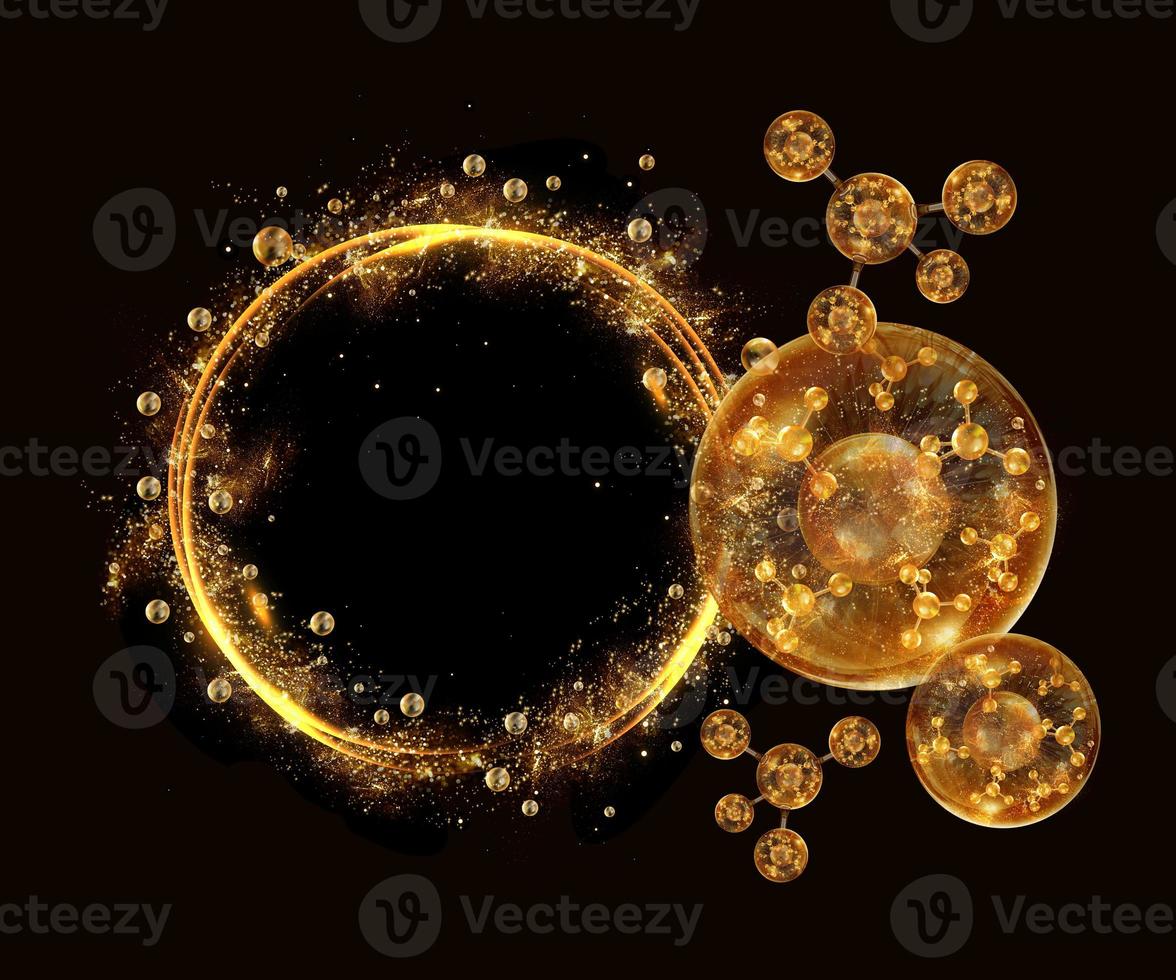 gold ring background for cosmetics product photo