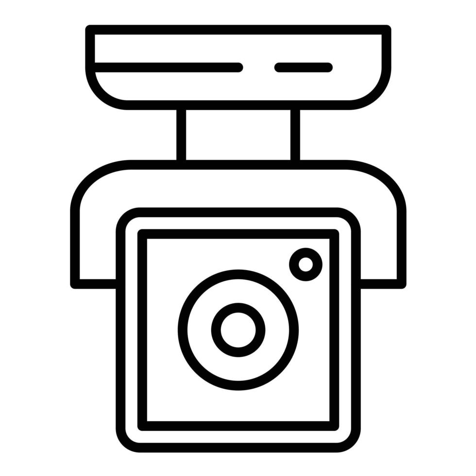 Security Camera Line Icon vector