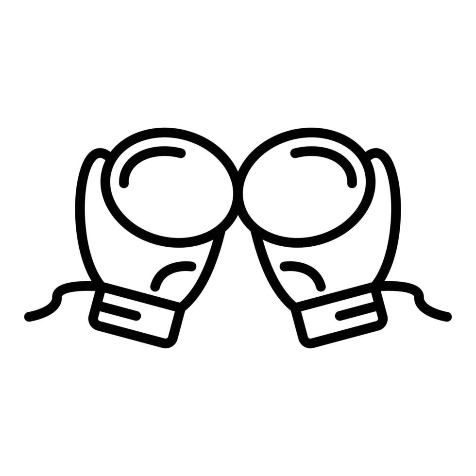 Boxing Gloves Line Icon 6171692 Vector Art at Vecteezy