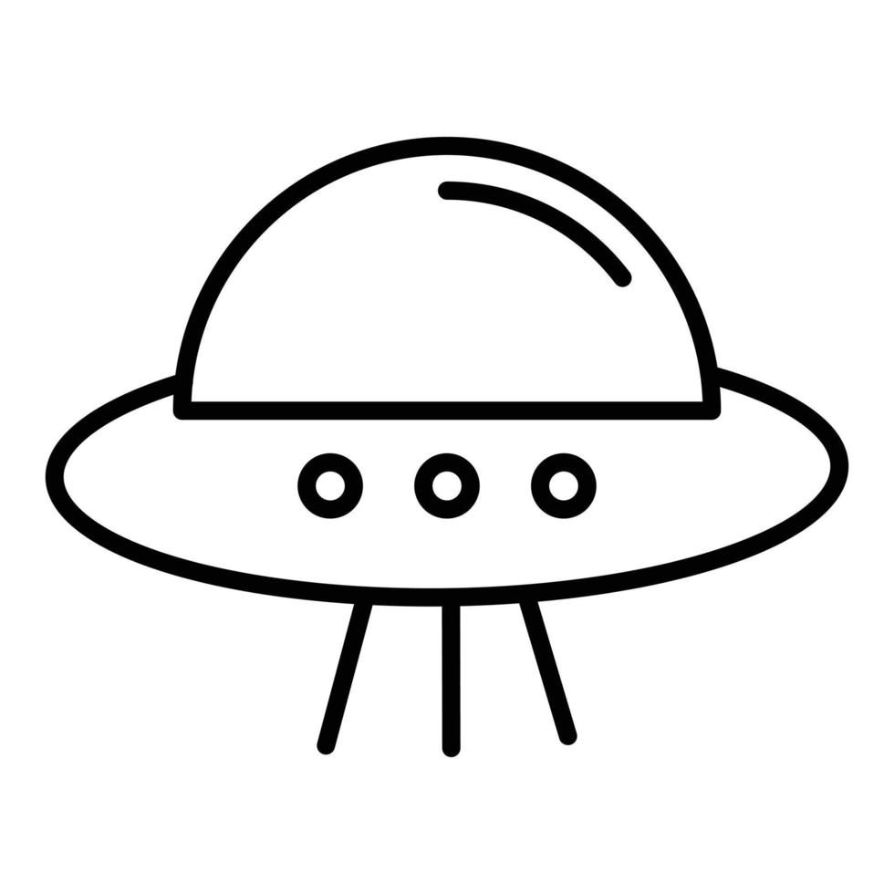 UFO Line Icon vector