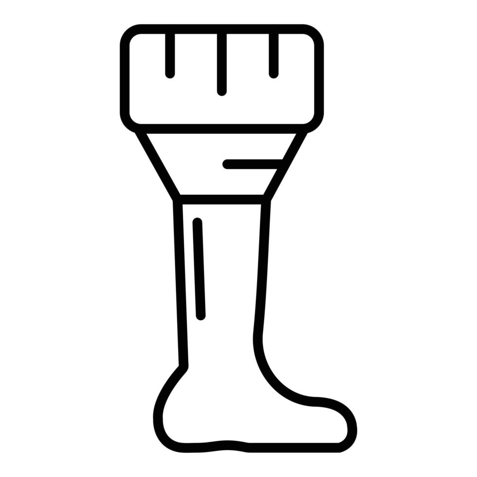 Pegleg Line Icon vector