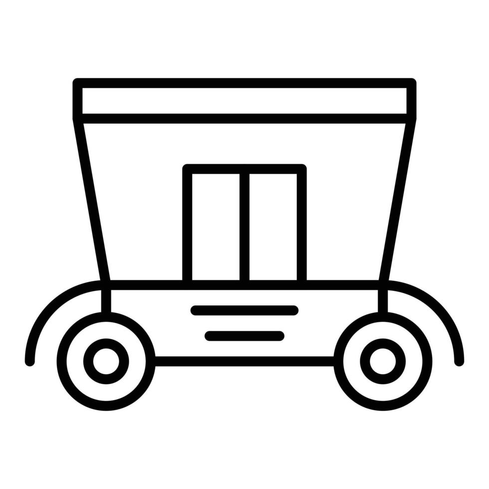 Carriage Line Icon vector