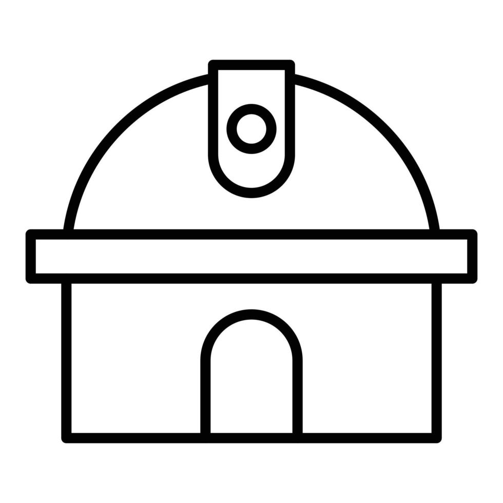 Observatory Line Icon vector