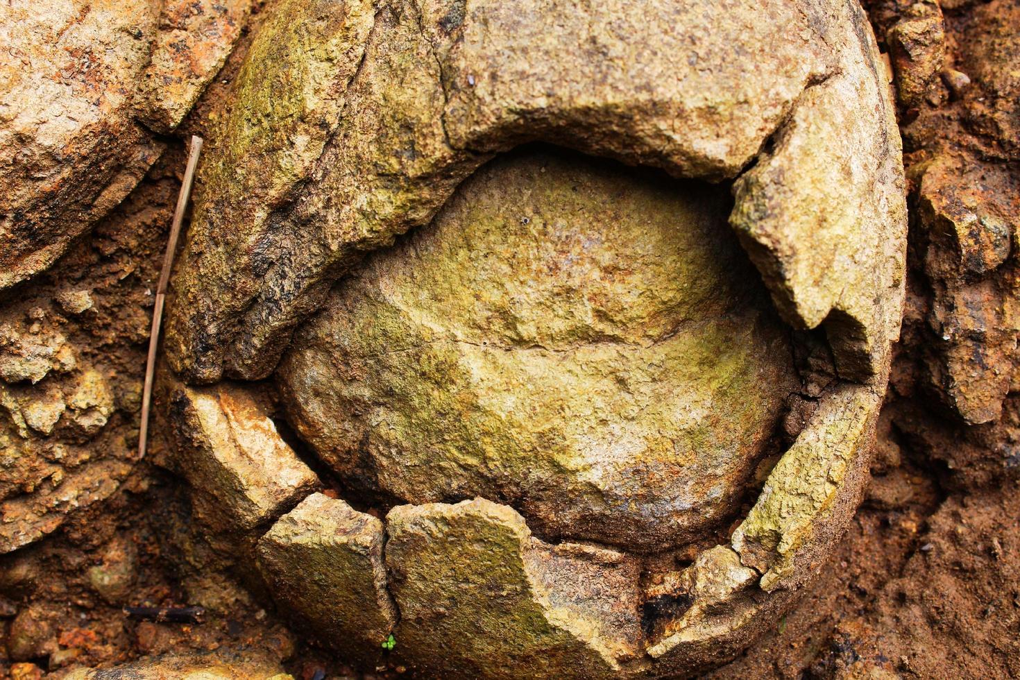 textured crushed stone photo