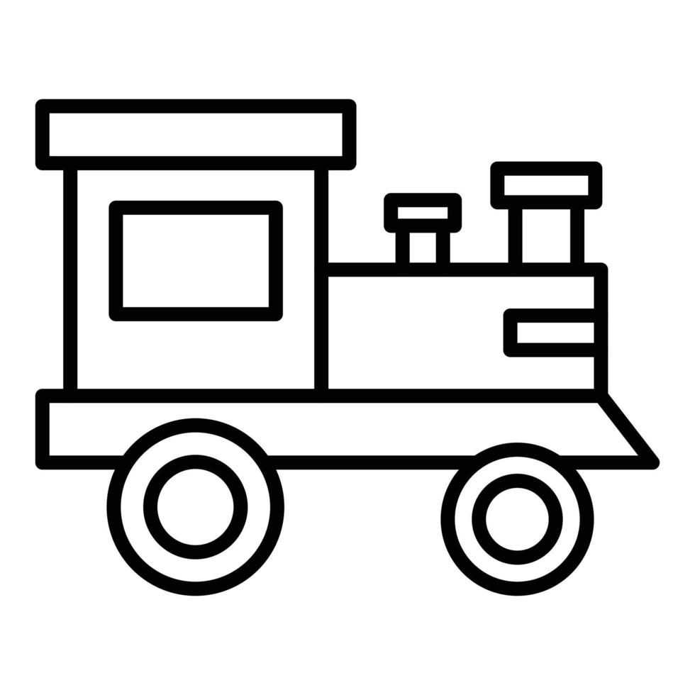 Locomotive Line Icon vector