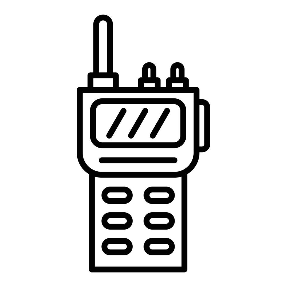 Walkie Talkie Line Icon vector