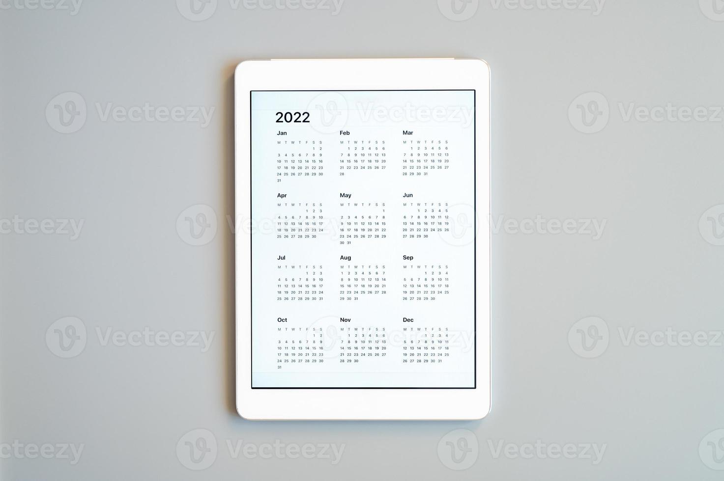 tablet calendar 2022 photo