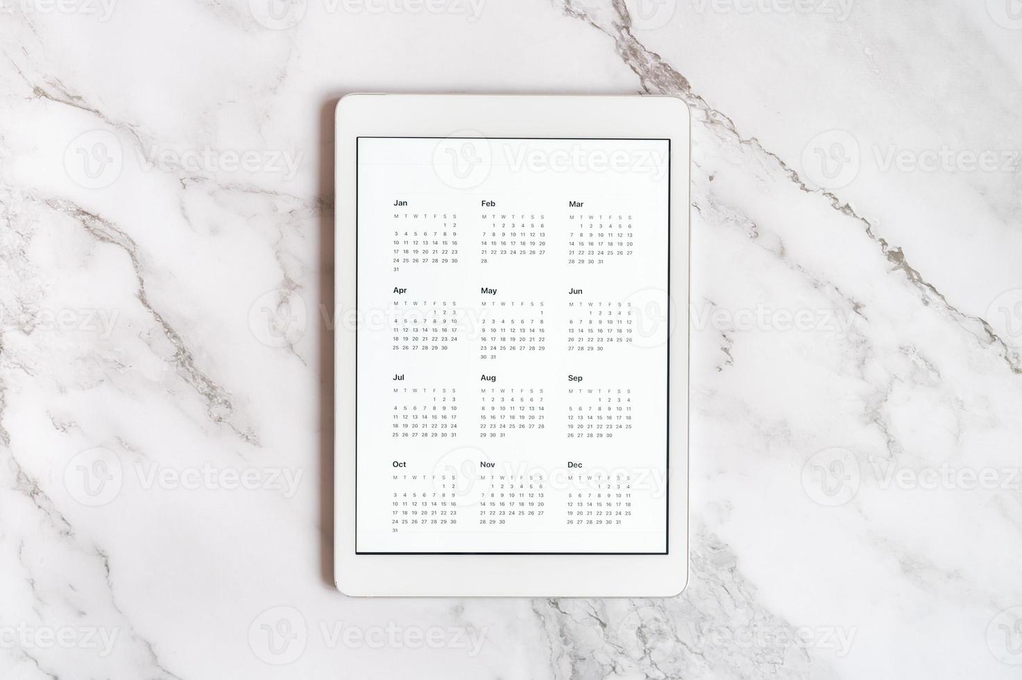 tablet calendar yearless photo