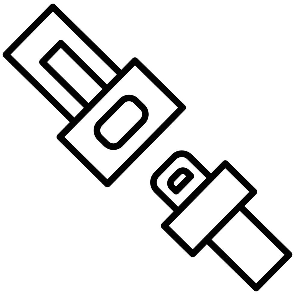 Safety Belt Line Icon vector