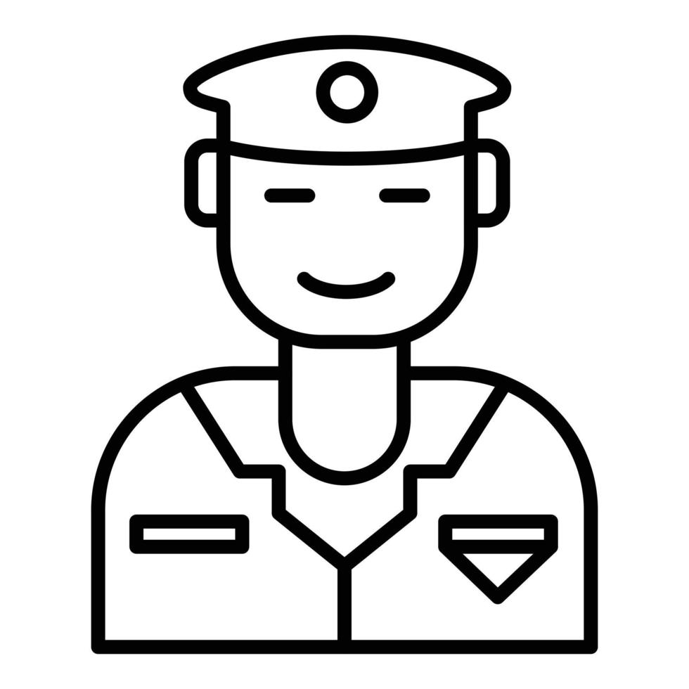 icono de línea de soldado del ejército 6172203 Vector en Vecteezy