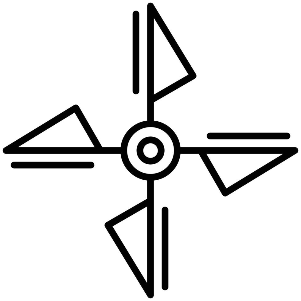 Propeller Line Icon vector