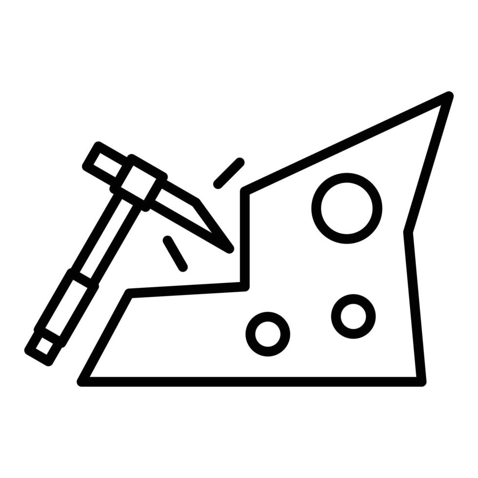 Mine Line Icon vector