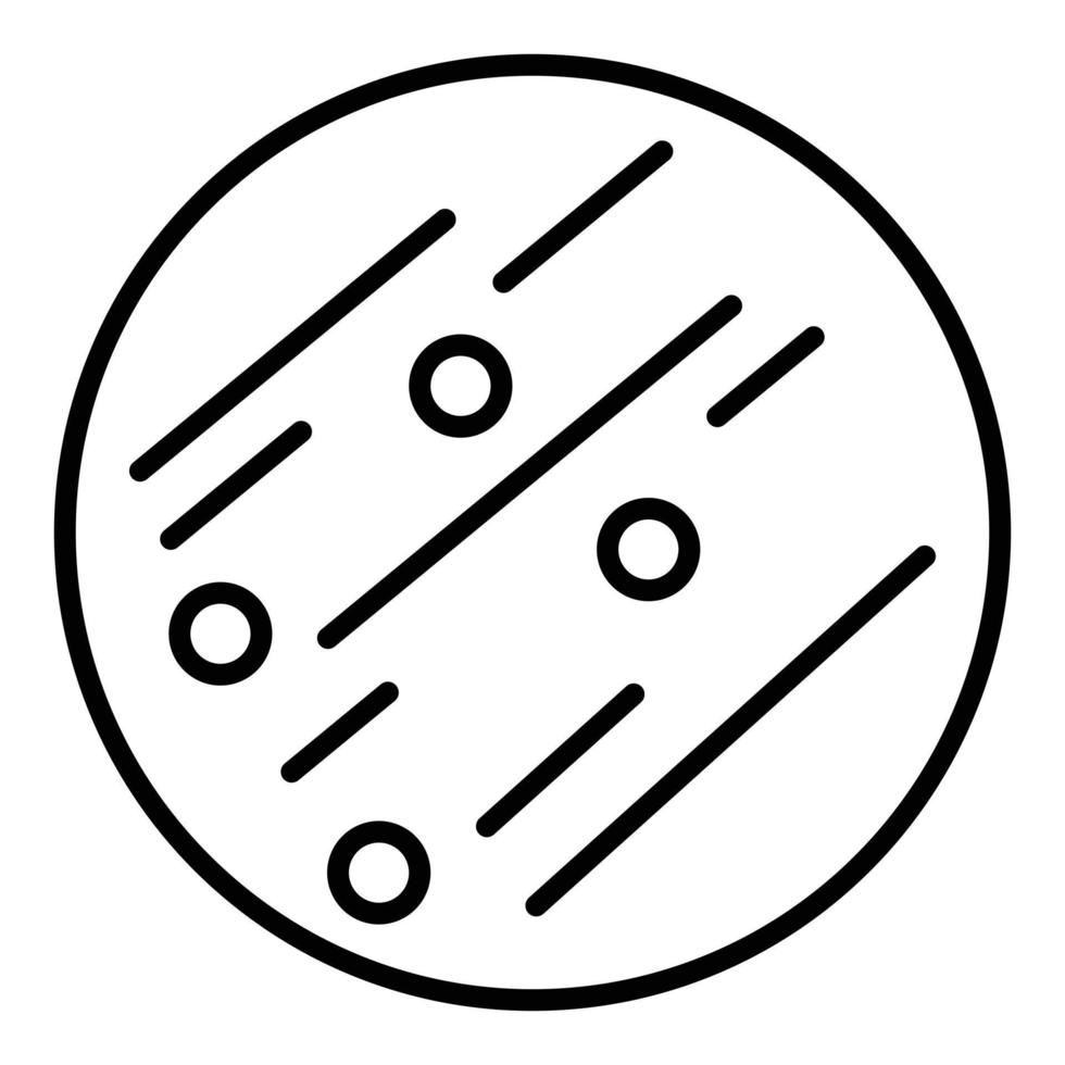 Jupiter Line Icon vector