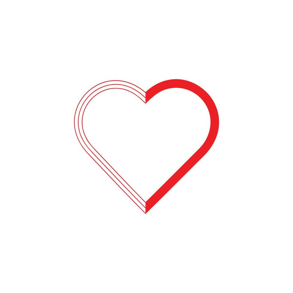 Heart line icon. Vector love logo.