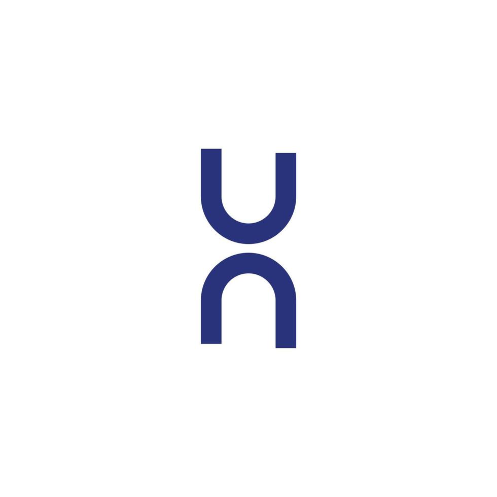 Letter H or Letter U Logo vector