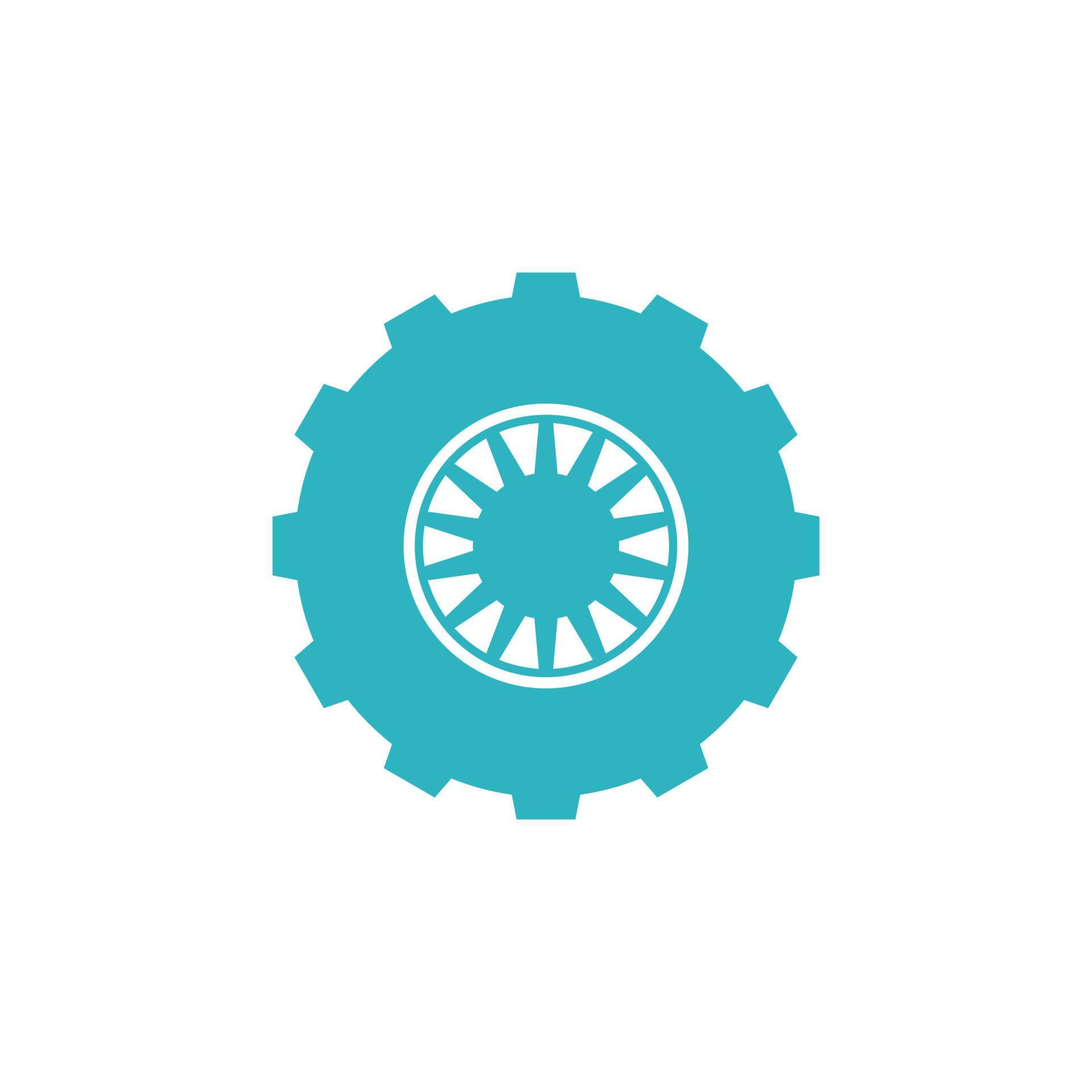 Gear wheels logo vector design 6172774 Vector Art at Vecteezy