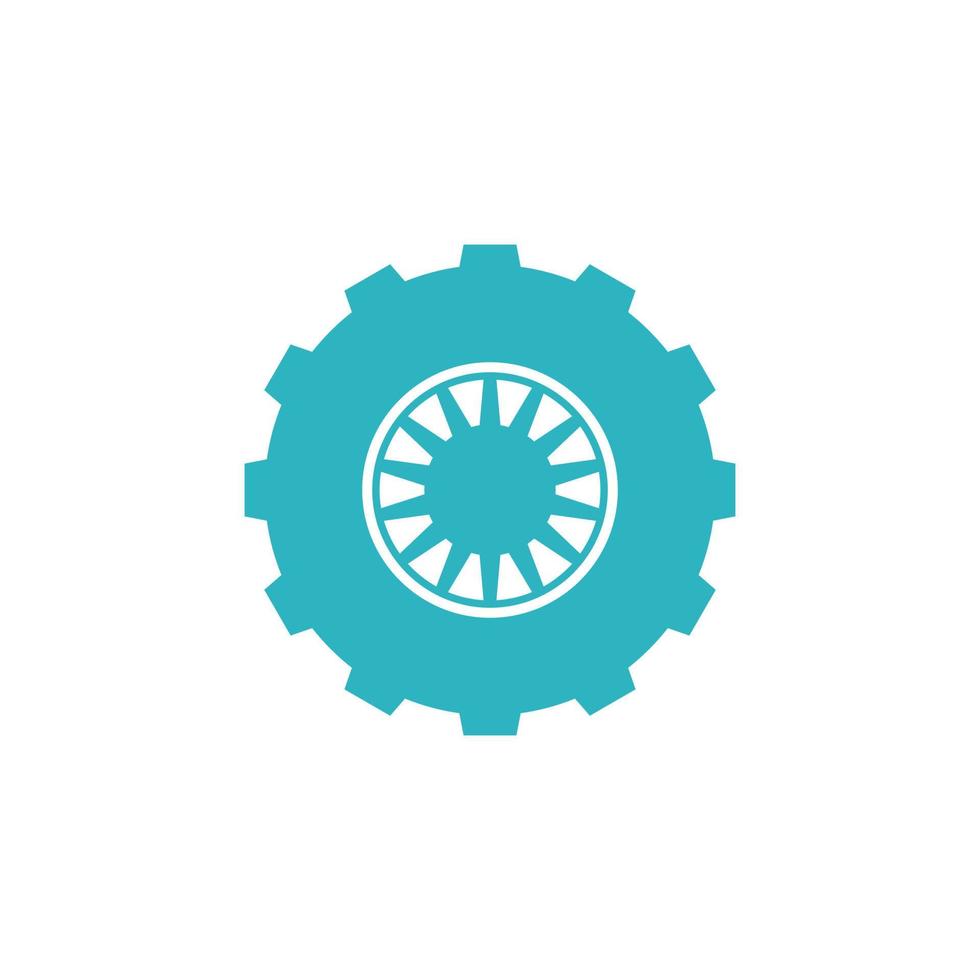 diseño de vector de logotipo de ruedas dentadas