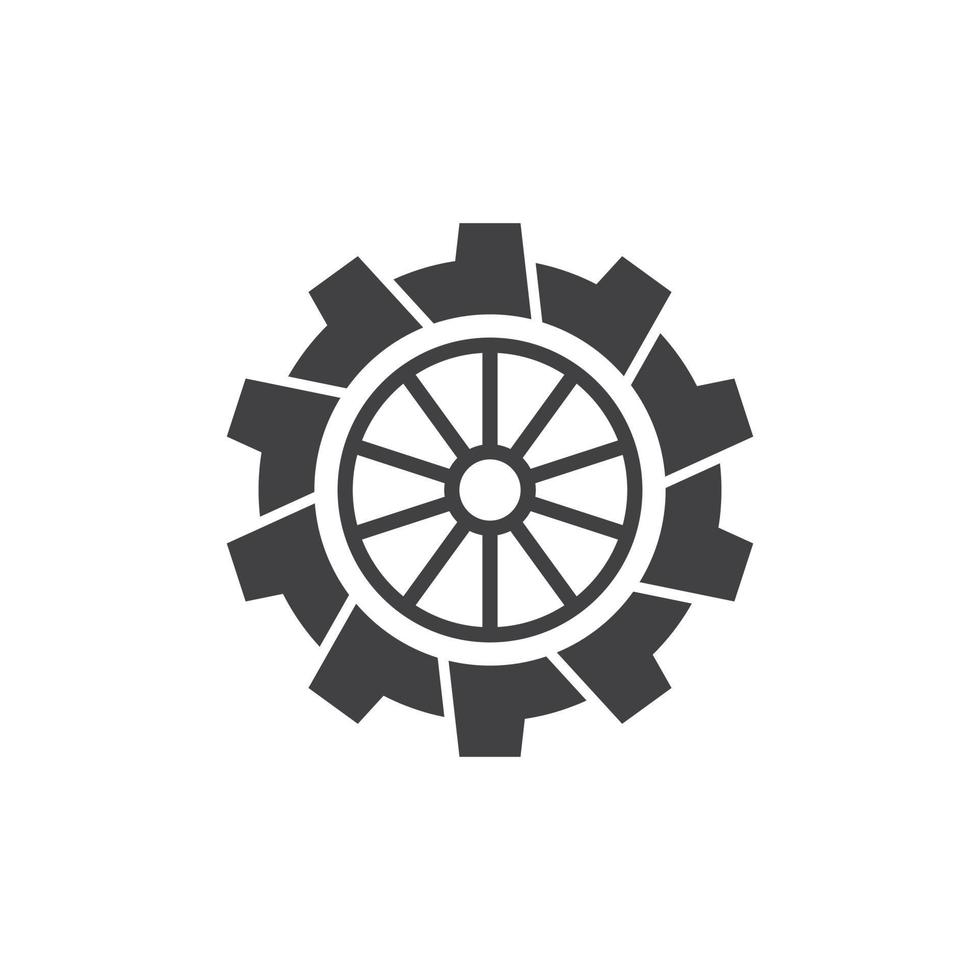 Gear Wheel Logo Vector Design 6172782 Vector Art at Vecteezy