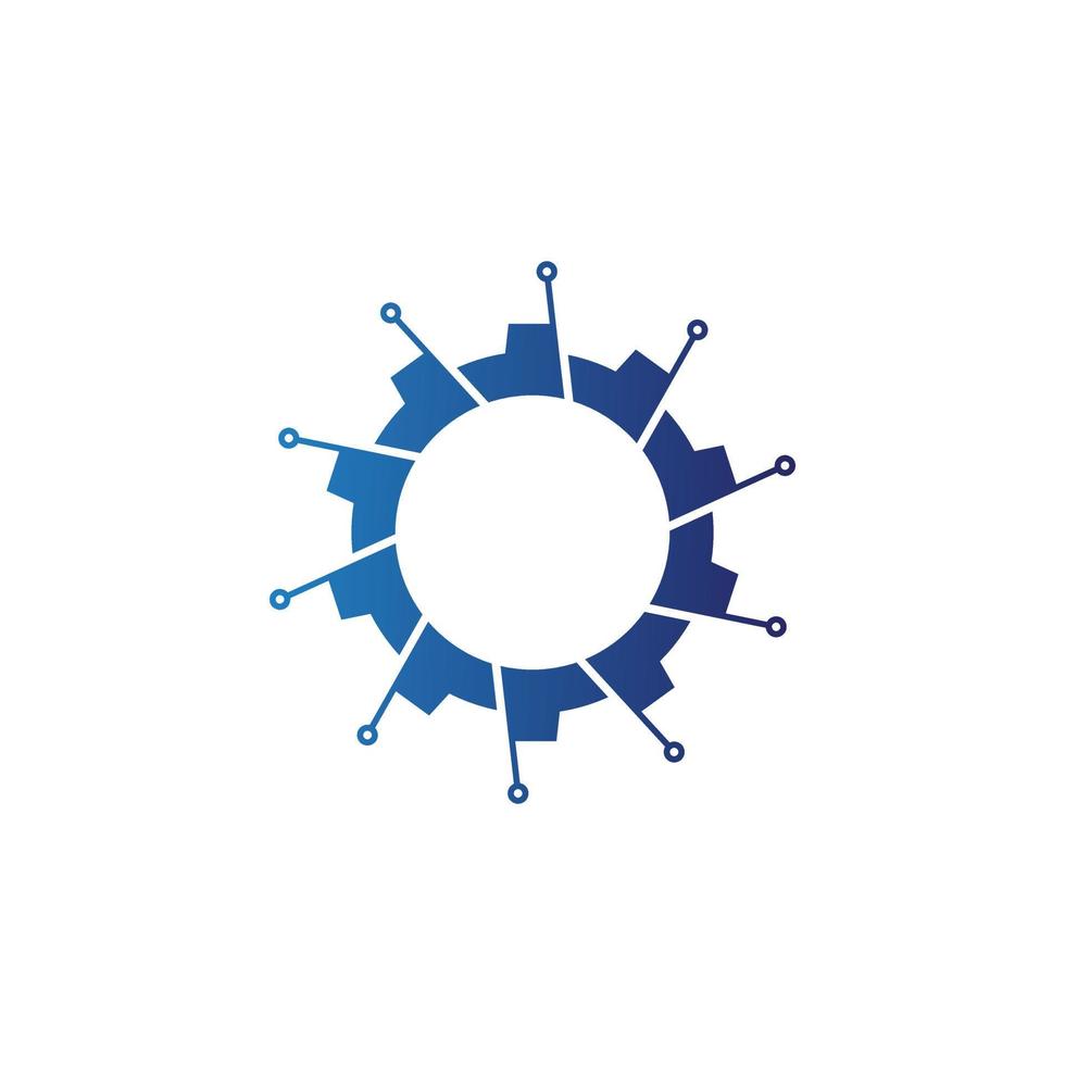 Gear Wheel Logo Vector Design 6172784 Vector Art at Vecteezy