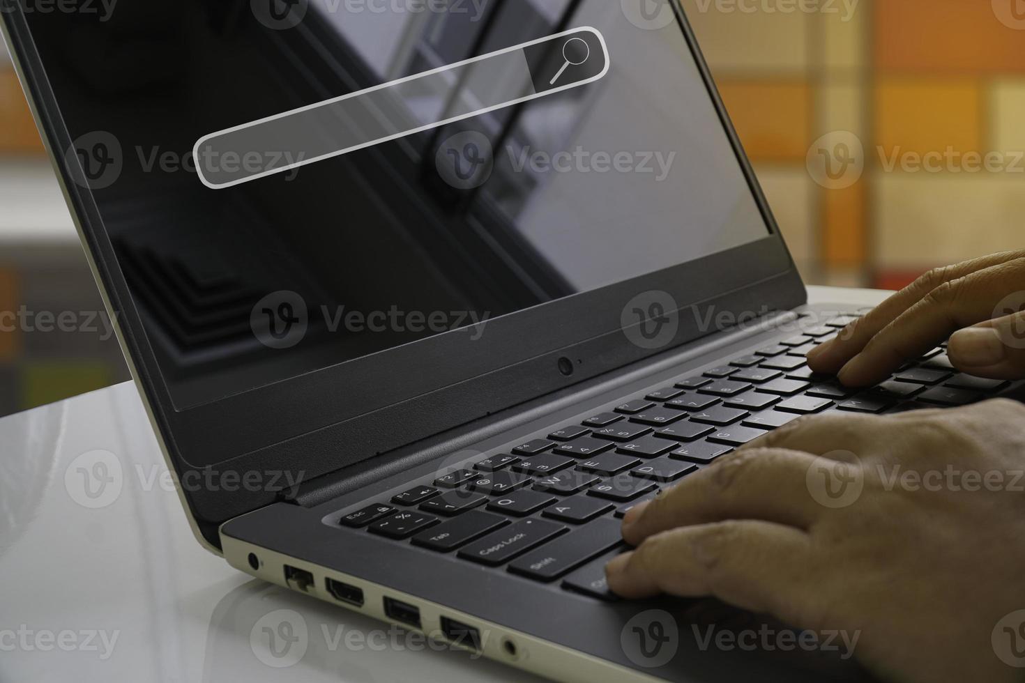 browsing work opportunities online using search photo