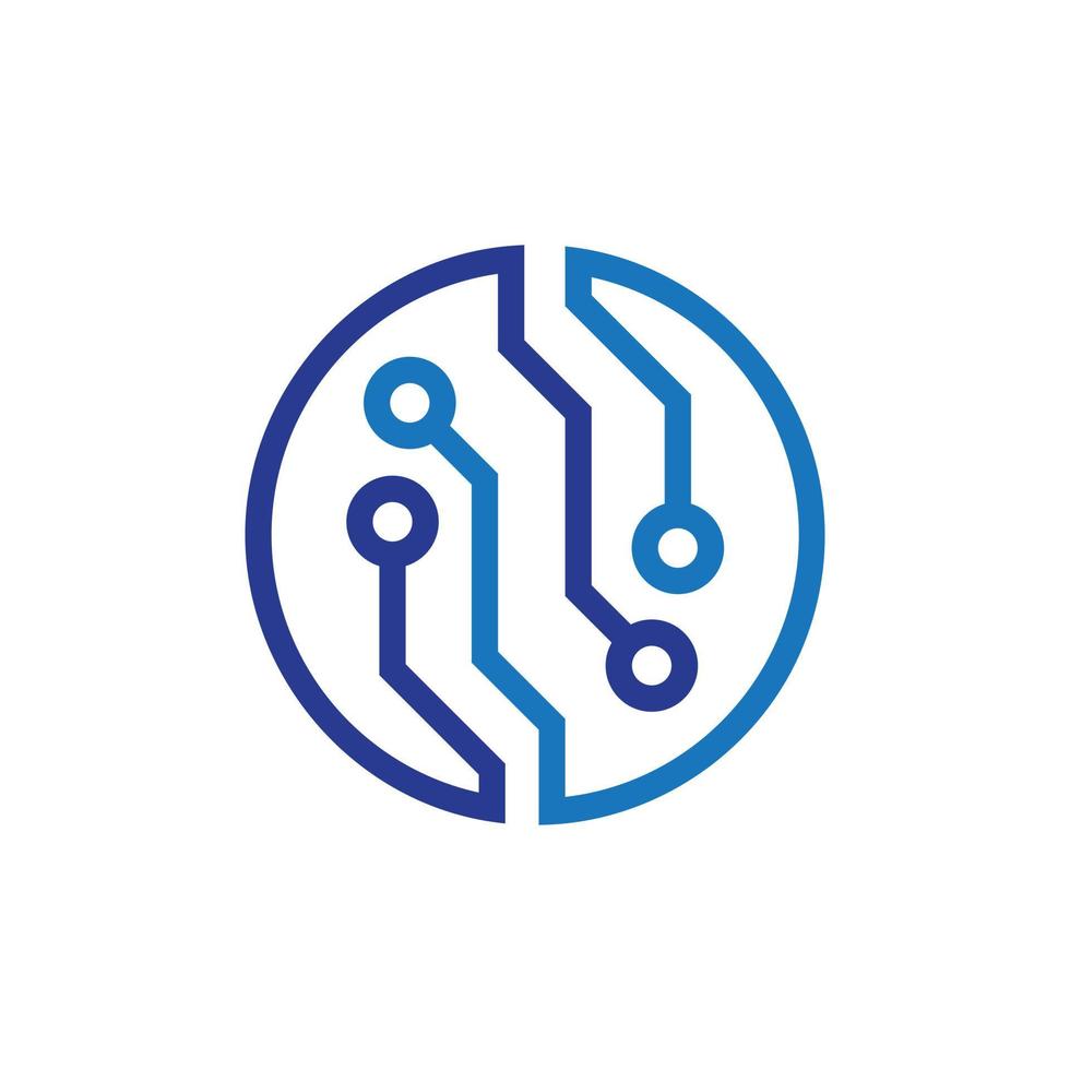 Abstract Circuit board, technology vector icon. Web site design, logo, app. Computer, network, internet, communication, tech icon