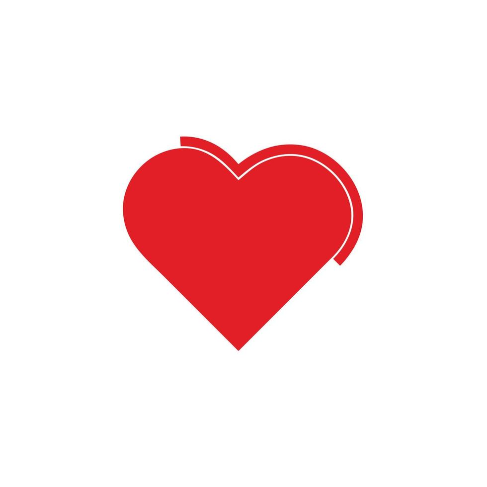 icono de la línea del corazón. logotipo de amor vectorial. vector