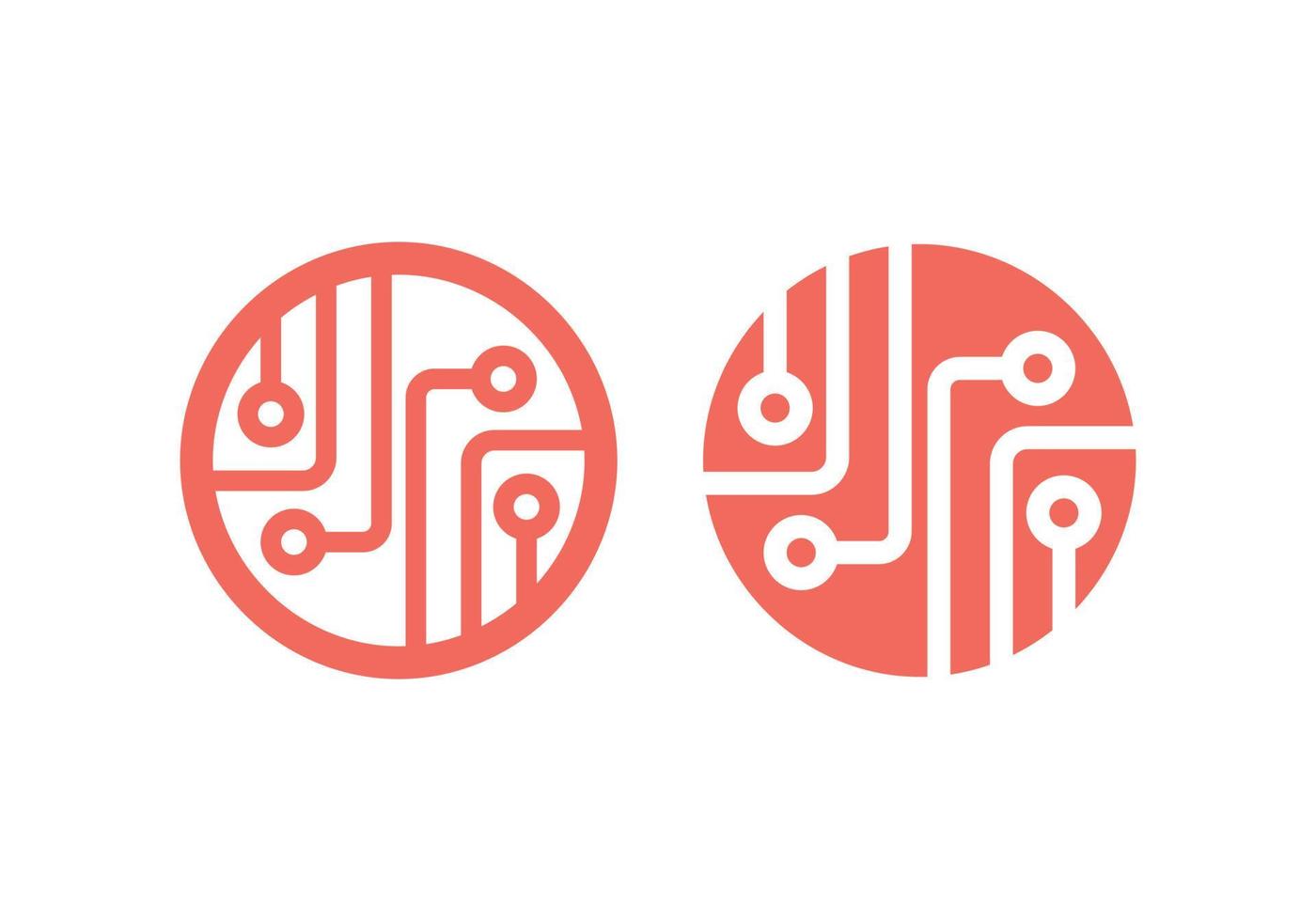 Circuit board, technology vector icon. Web site design, logo, app. Globe, World Technology Logo, Icon.